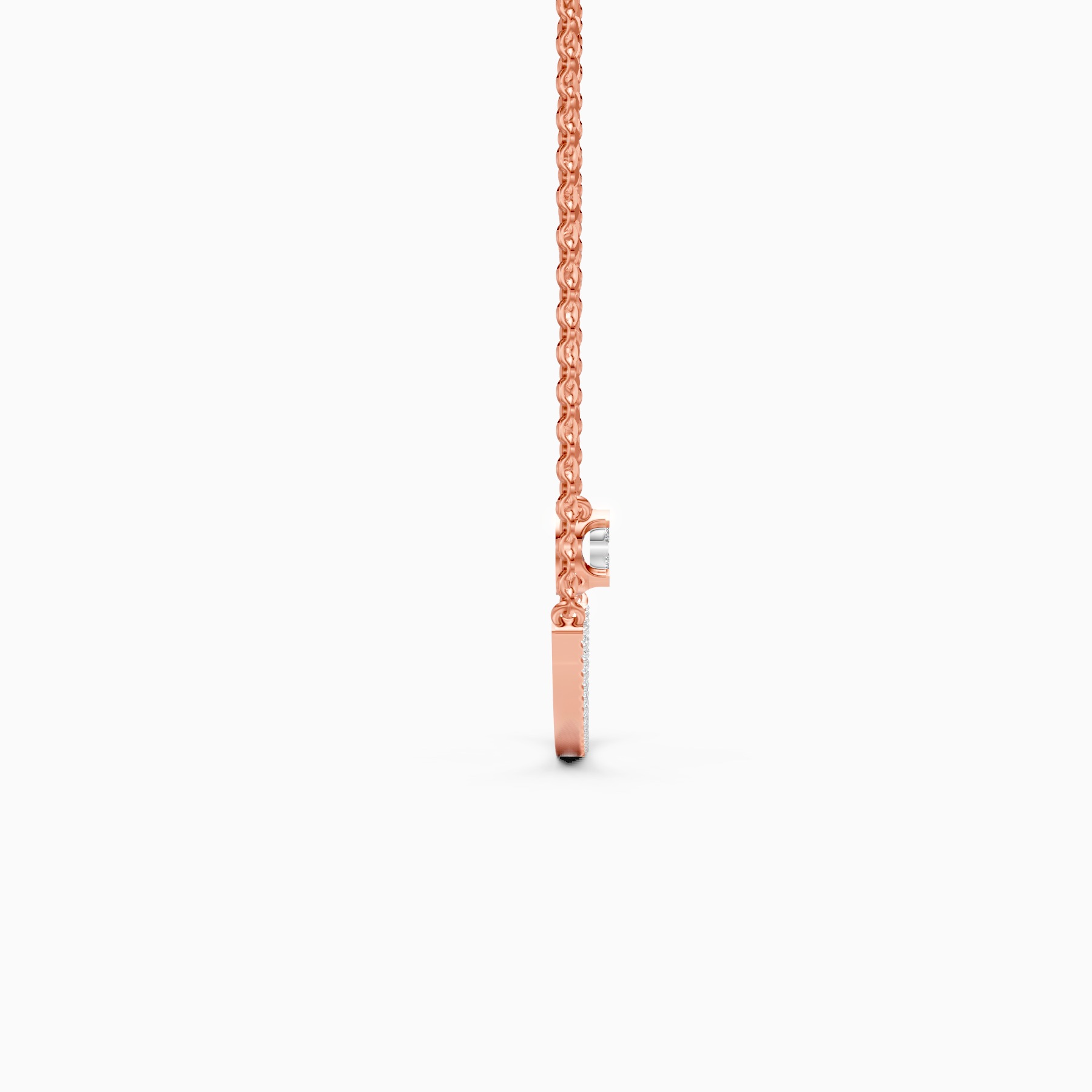 Modern Two Layer Lab Grown Diamond Necklace